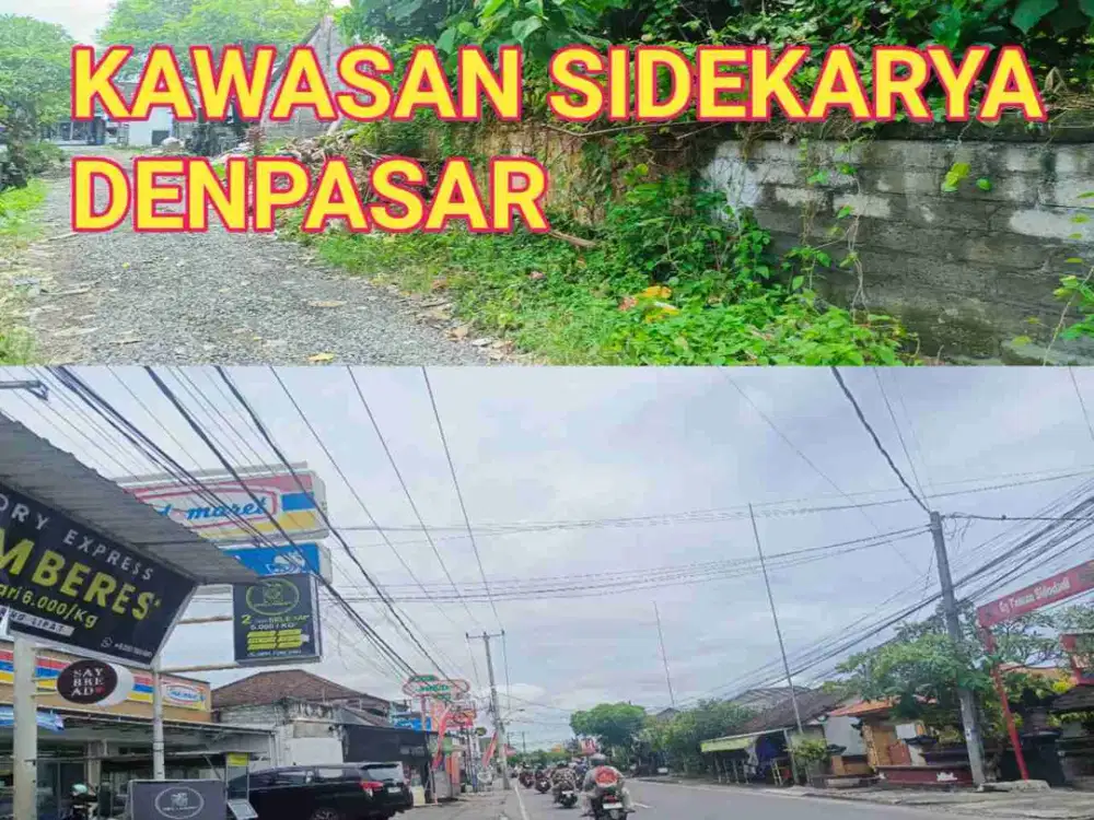 kawasan sidekarya!! 8.15 are tanah di jual