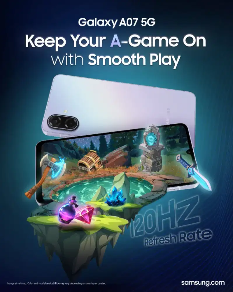 Samsung A07 5G terbaru sudah ready kredit 0% DP free kuota IM3 300GB