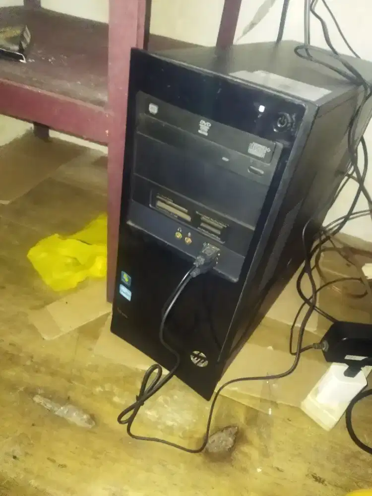 Pc HP ram ddr3 4 gb, hdd 500gb, bekas office siap pakai, pc only