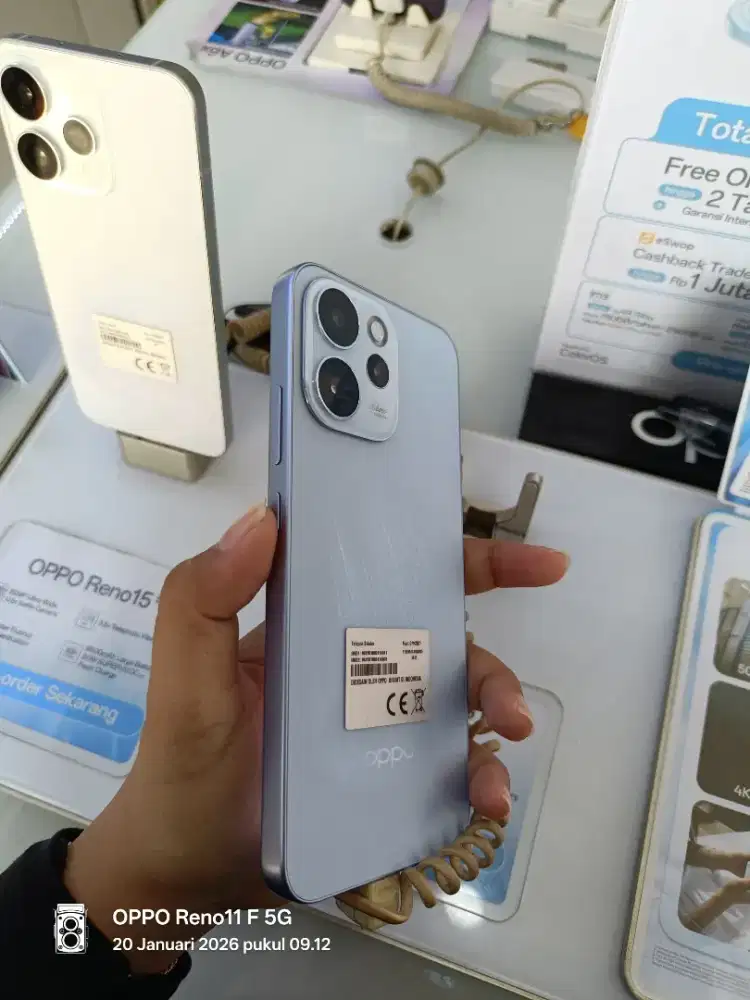 Oppo reno 15f 5g ready barang baru garansi 2 tahun