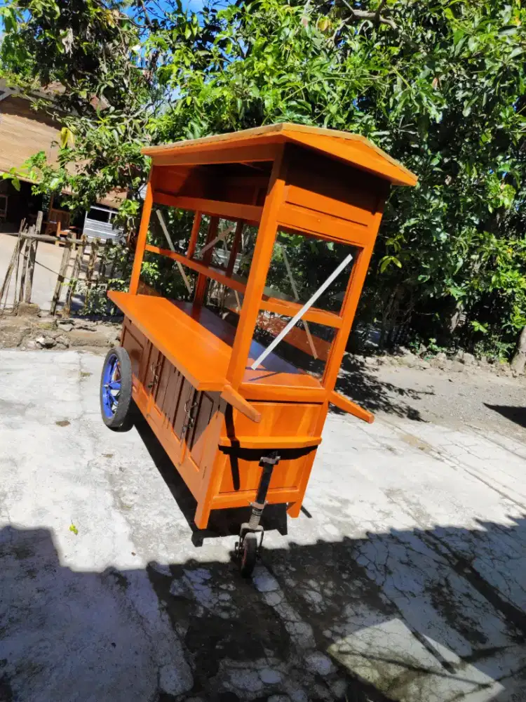 Gerobak Angkringan Bakso Mie Ayam PeceL Bubur Sate Martabak Ronde dlL