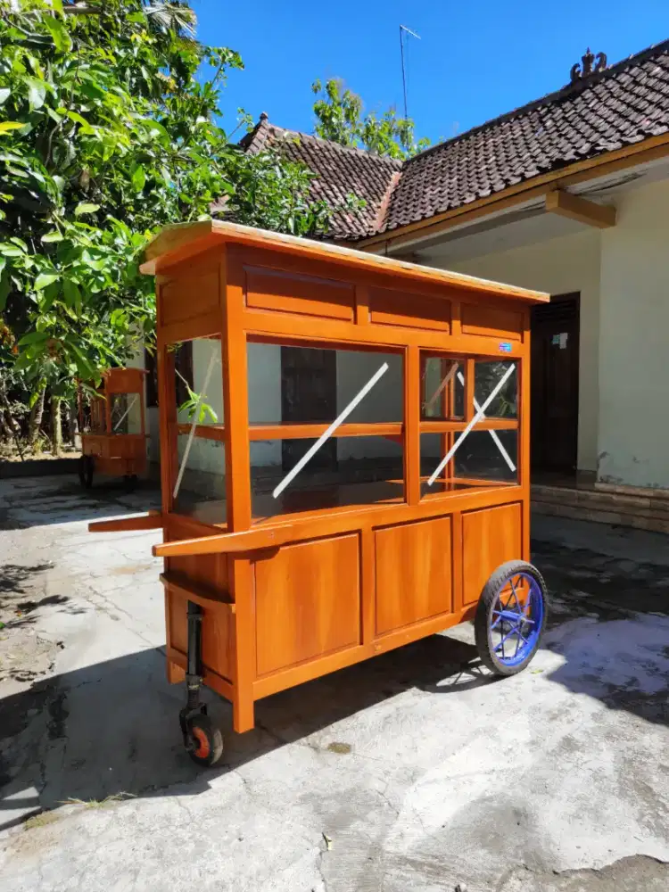 Gerobak Angkringan Bakso Mie Ayam PeceL Bubur Sate Martabak Ronde dlL