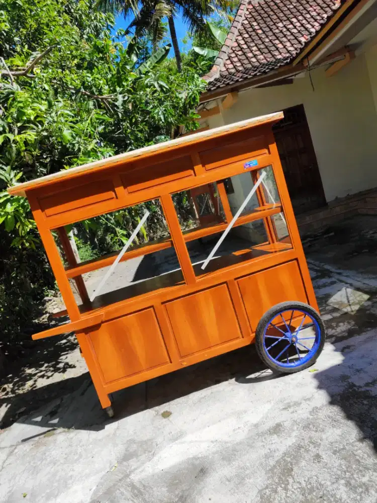 Gerobak Angkringan Bakso Mie Ayam PeceL Bubur Sate Martabak Ronde dlL