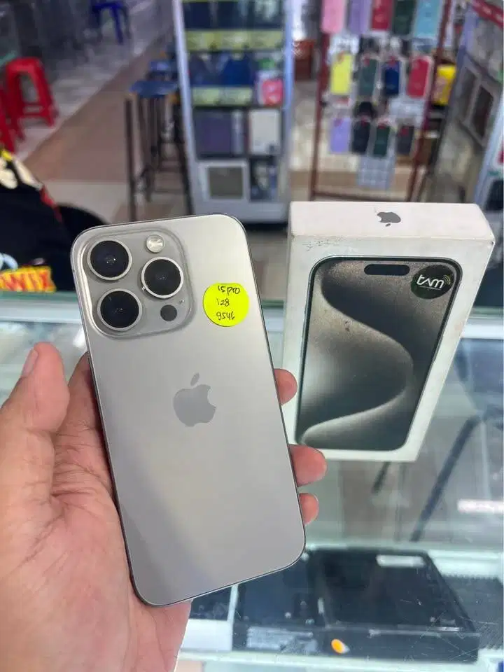 Iphone 15 PRO 128 IBOX (Natural Titanium) MumerAda Notif Saja..