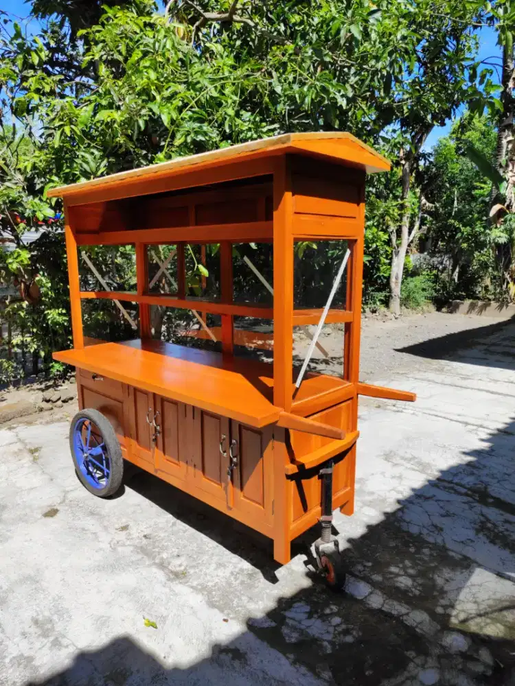 Gerobak Angkringan Bakso Mie Ayam PeceL Bubur Sate Martabak Ronde dlL