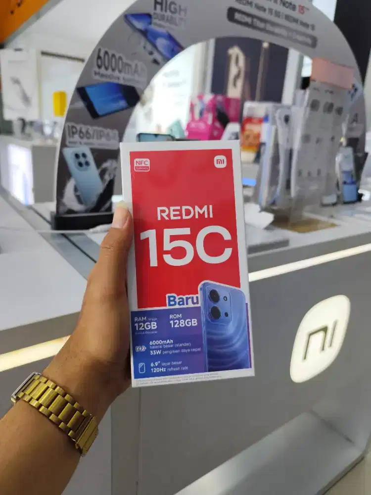 Redmi 15C bonus softcase dan pelindung layar