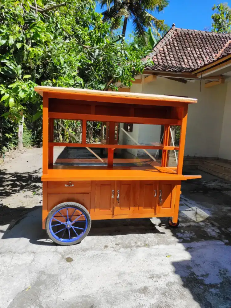 Gerobak Angkringan Bakso Mie Ayam PeceL Bubur Sate Martabak Ronde dlL