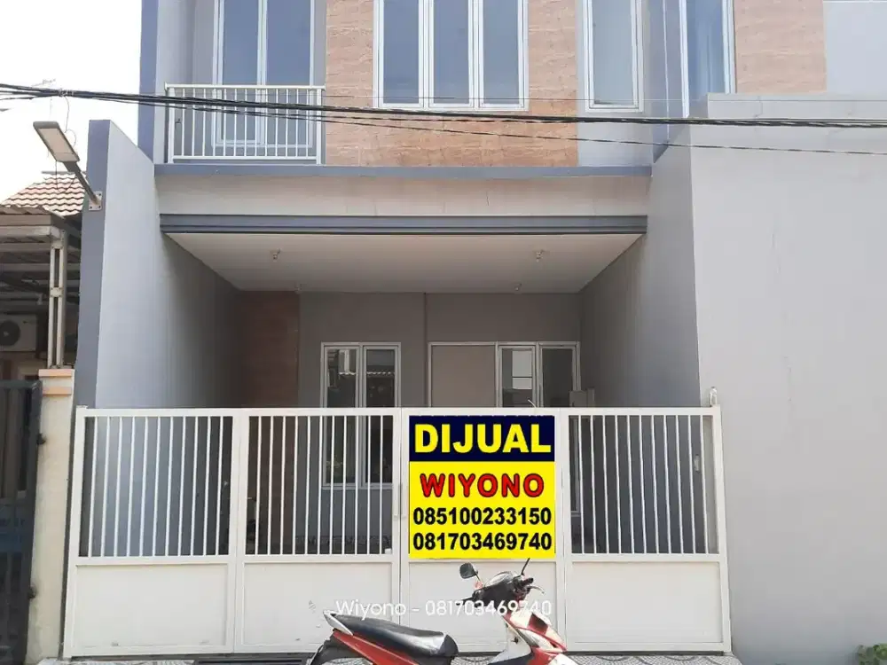 Rumah Pondok Candra Indah cluster Mangga Sidoarjo Free Kanopi AC Water Heater Pompa Air