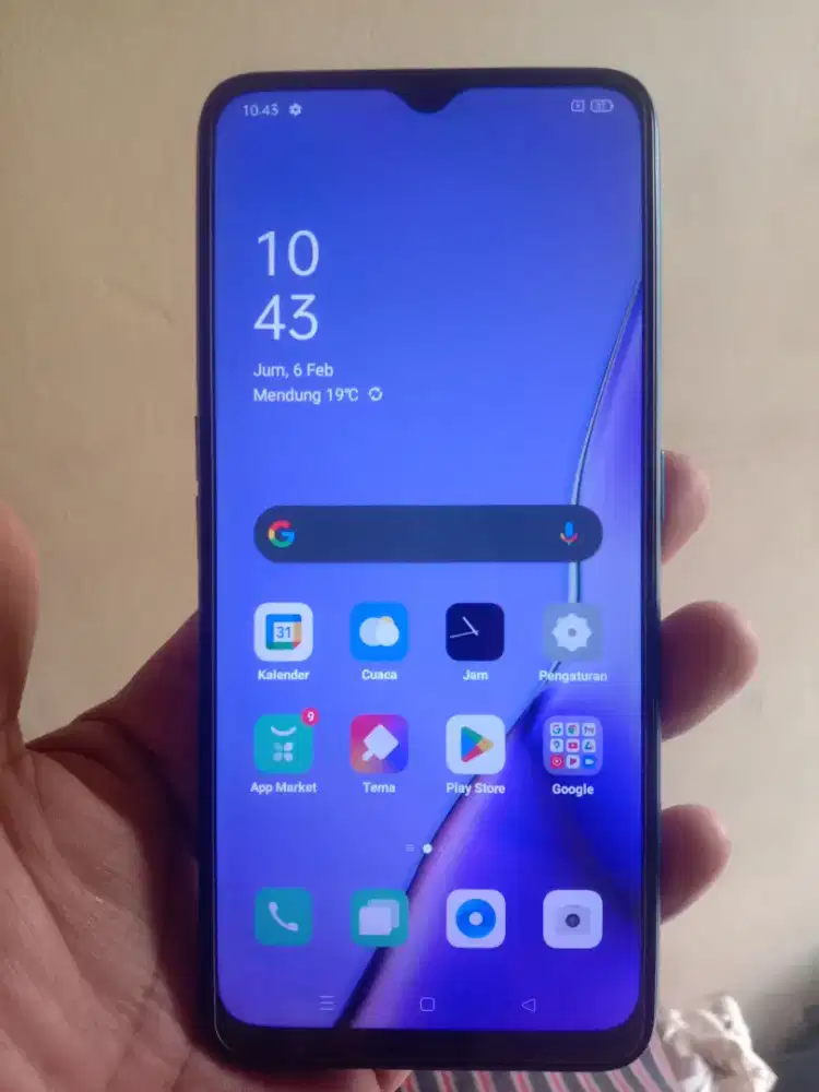 Oppo a9 ram 8+5/128 mulus camera bening depan belakang
