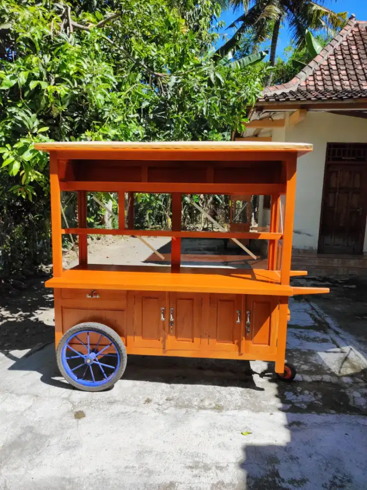 Gerobak Angkringan Bakso Mie Ayam PeceL Bubur Sate Martabak Ronde dlL