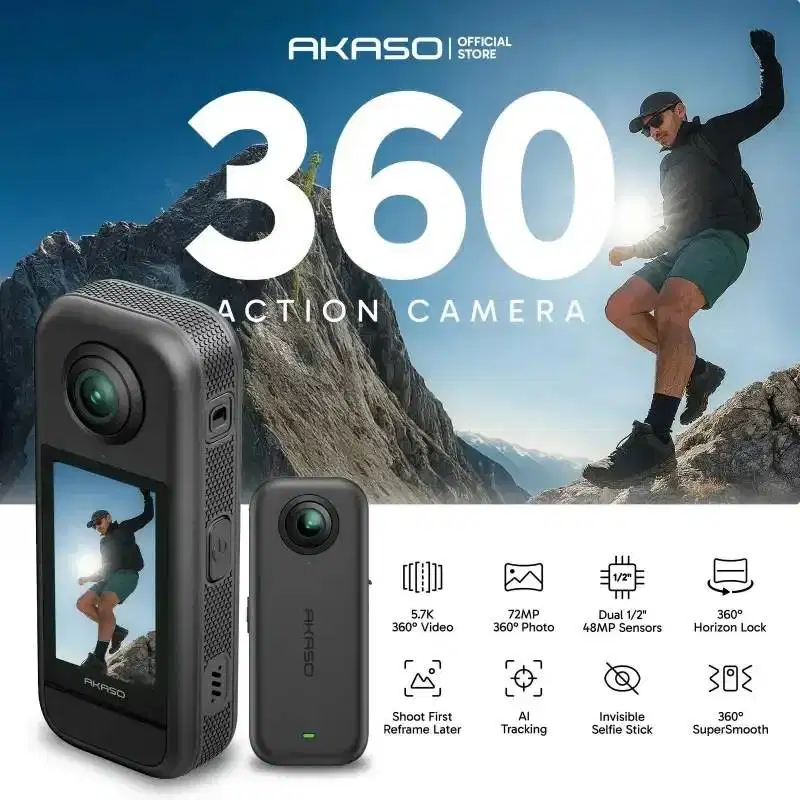 Akaso 360 Creator Combo / Standard Combo 5.7K 360° Action Camera