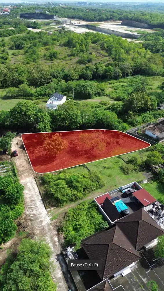 Dijual Lahan Premium 15 are, dekat Pantai Gunung Payung, Kuta Selatan