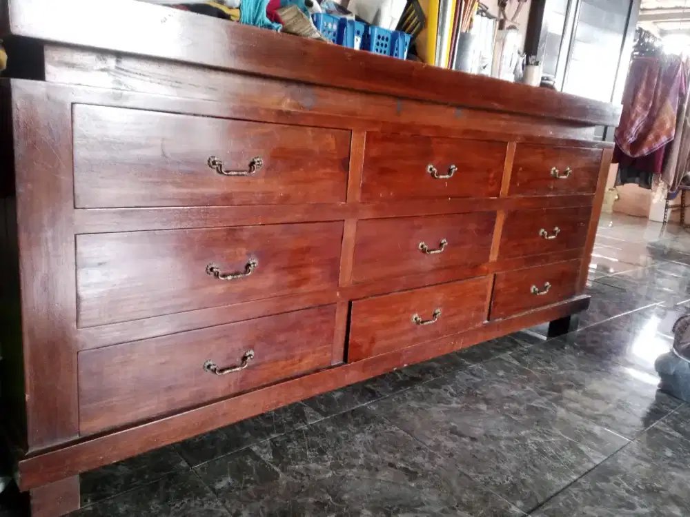 Bufet jati kayu kokoh jualcepat