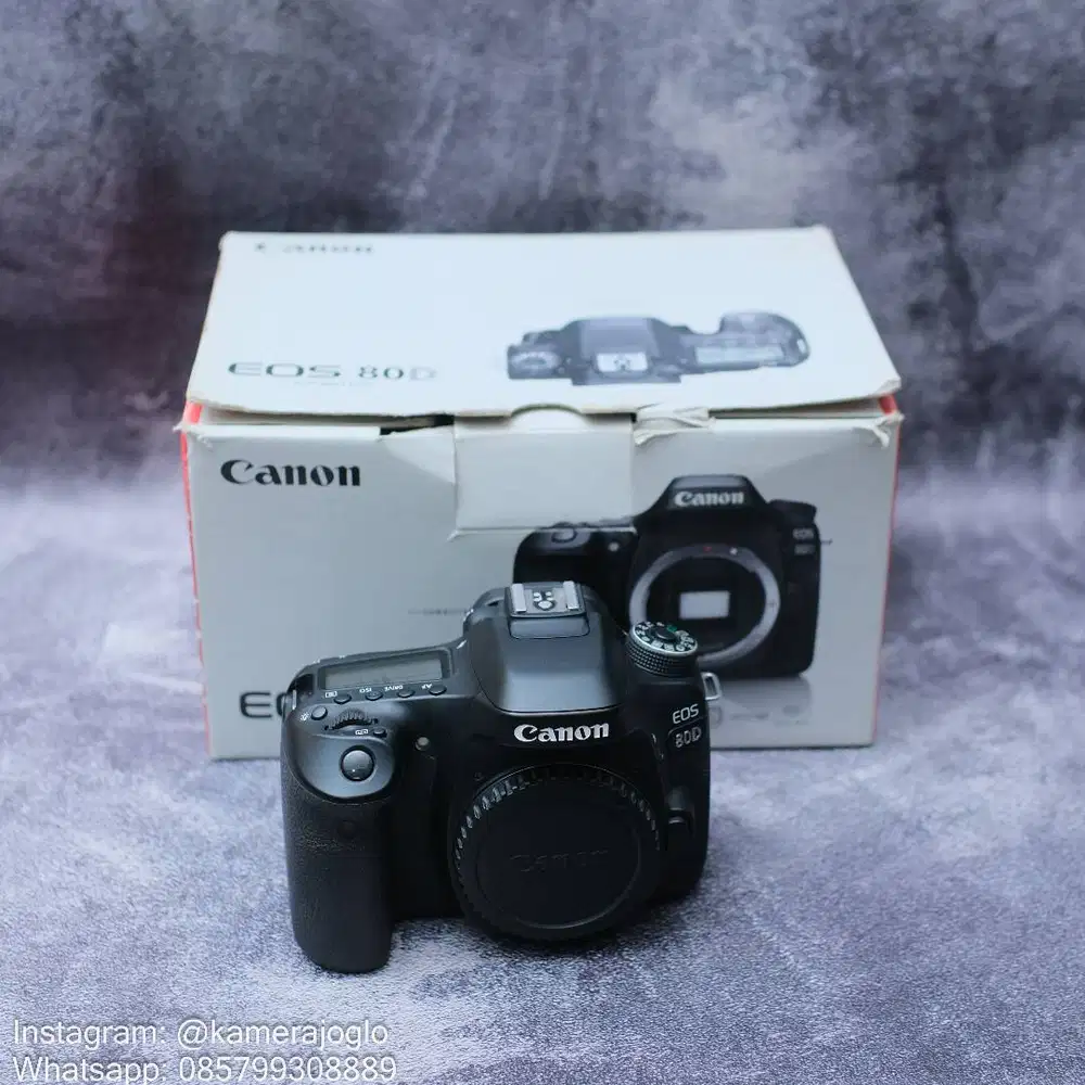 Canon 80D body only sc rendah