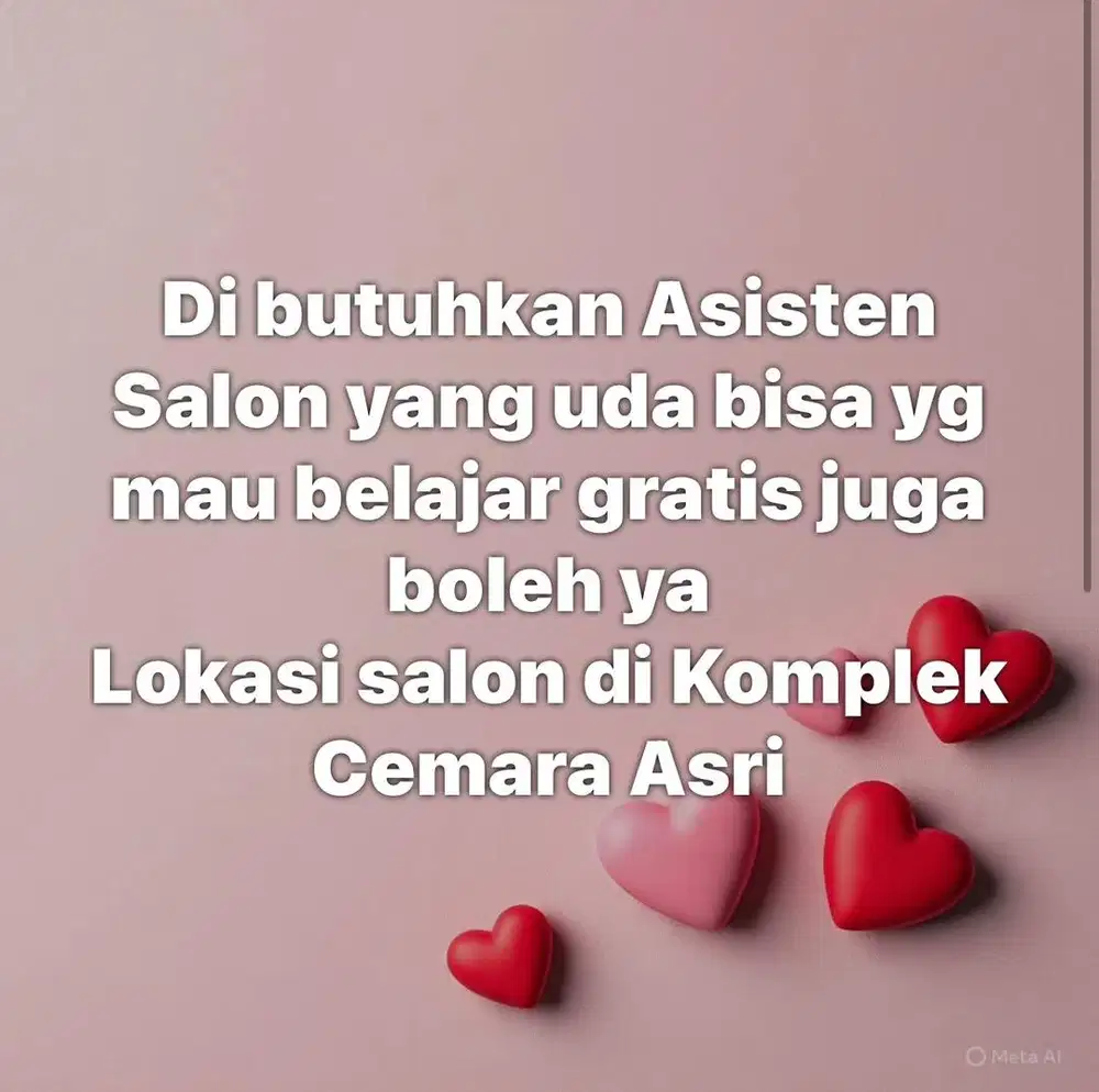 Lowongan kerja Salon