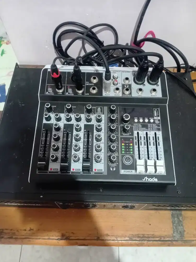 Jual power plus mixer audio