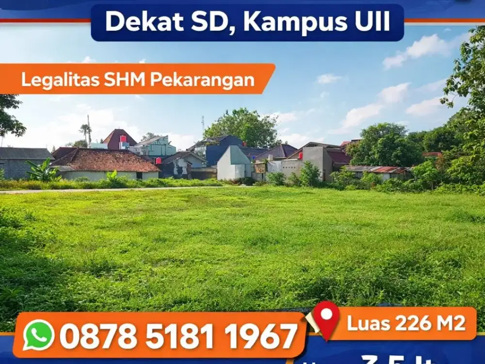 Tanah Jogja 2 MENIT SD BIAS KALIURANG SHMP