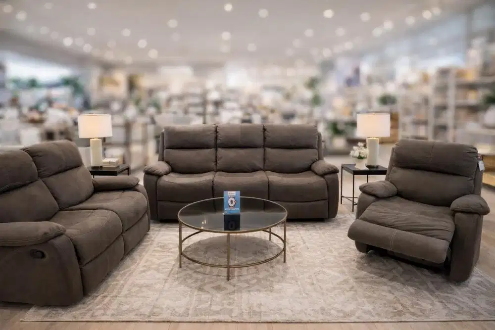 Set Sofa Recliner Fabric