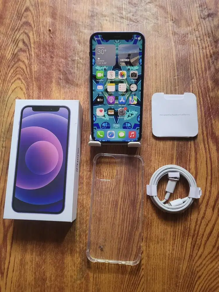 Iphone 12 128gb purple inter all operator mulus normal no minus