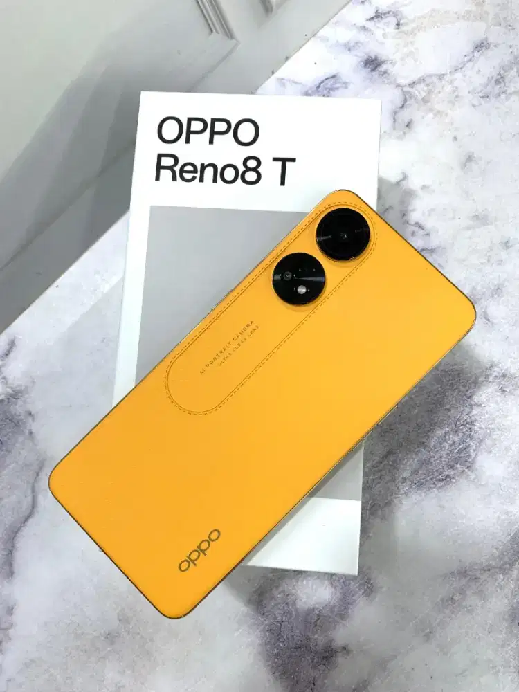 Oppo reno 8T 8/256 yellow lengkap