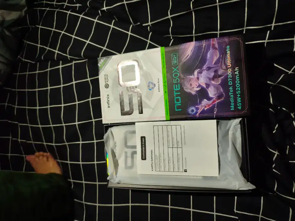 Infinix note 50X 8+8/256 5G+ NFC HP baru masih di dus