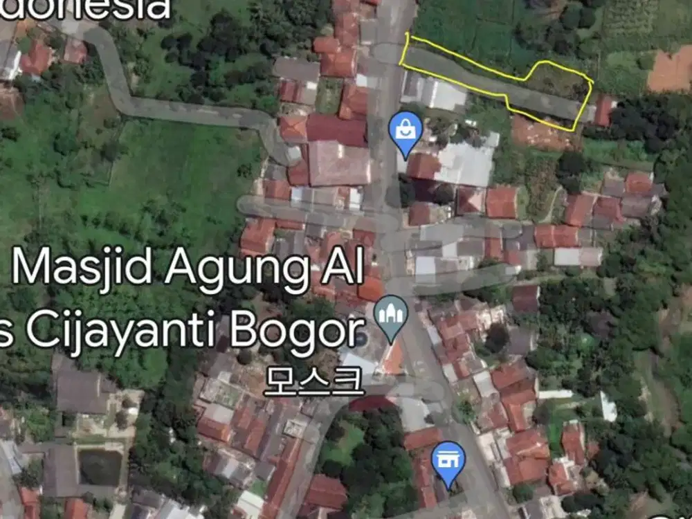 Dijual Tanah Kosong Strategis di Jl. Raya Cijayanti, Bogor.