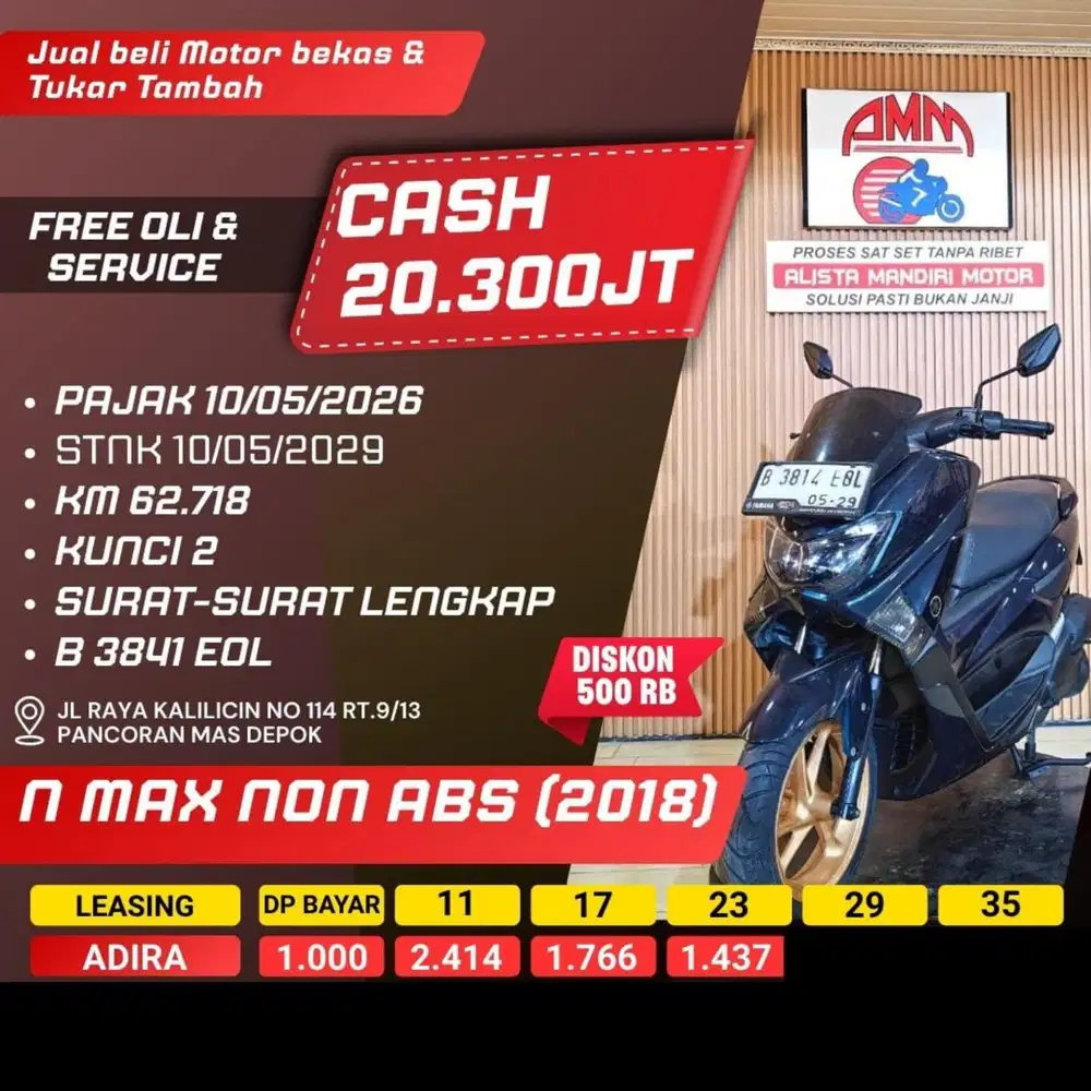 NMAX GEN 1 2018.BISA NEGO SAMPAI JADI ON KREDIVO PAYLATER DLL