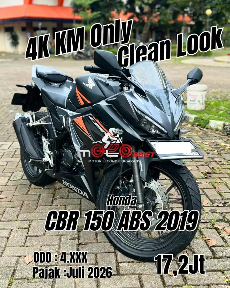 Honda CBR 150 ABS 2019, Tgn Pertama, Low Km