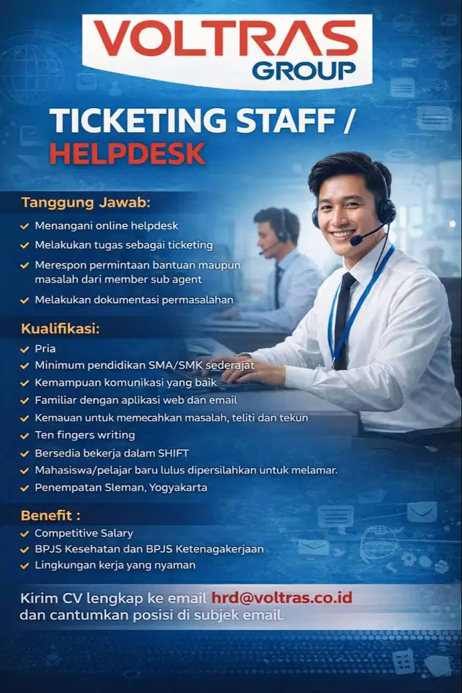 Ticketing Staff/Helpdesk