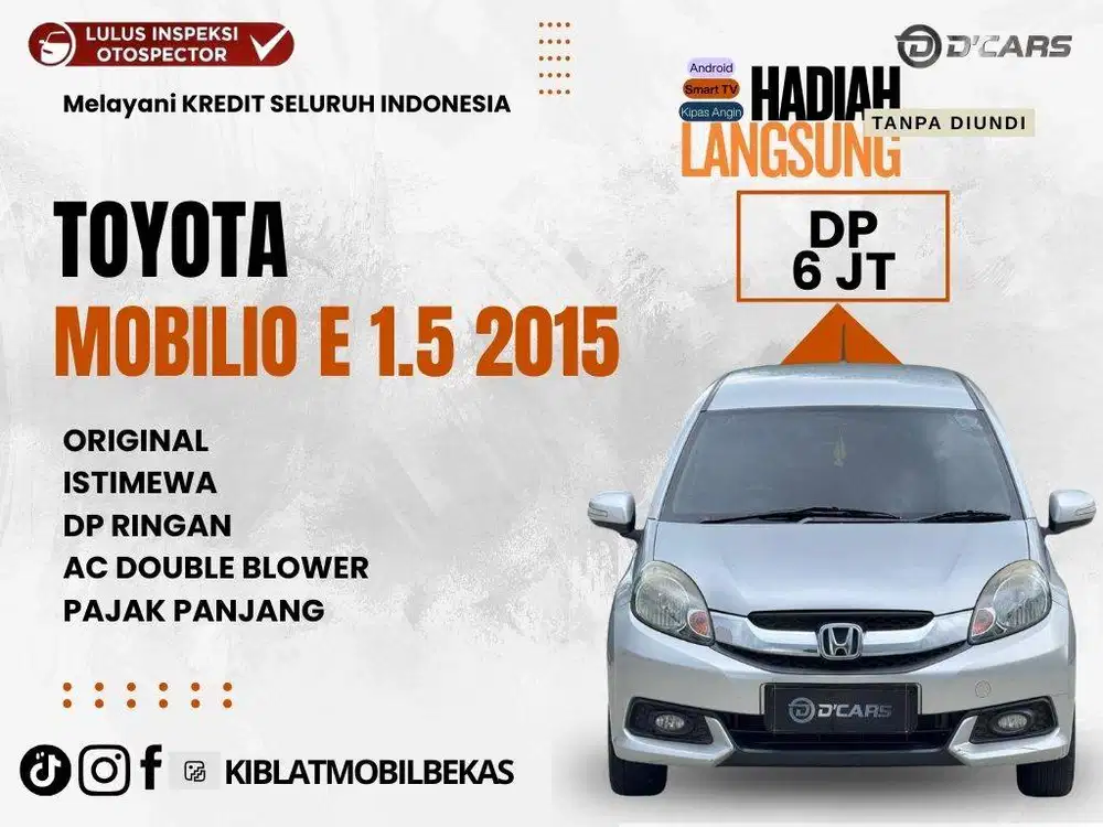 HONDA MOBILIO E MATIC 2015 DP MURAH