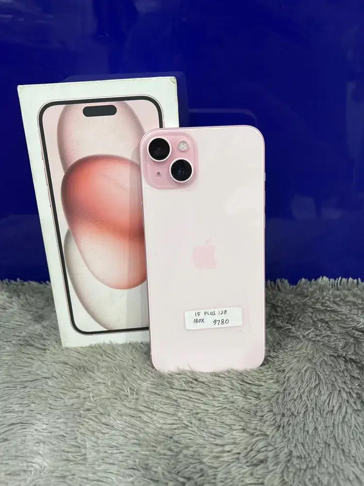 Iphone 15 plus 128 gb ibox garansi on mulus