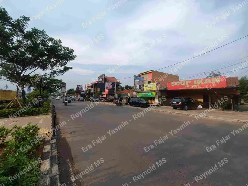 *Ruang Usaha Super Strategis Jalan Raya Utama BSD termurah hitung tanah saja.*