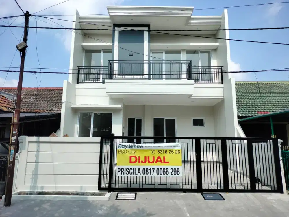 Rumah Griya Loka BSD gaya Classic Brand New, dekat Pasar Modern