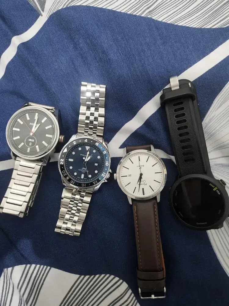 jual jam borongan merek fossil, pr, ac, garmin