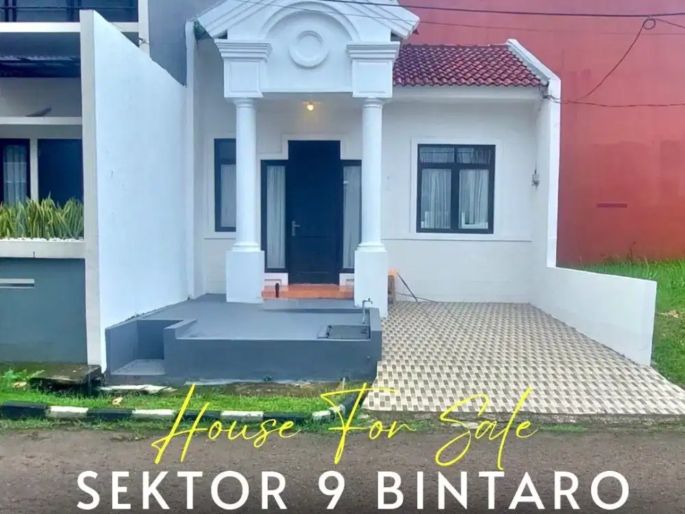 Bintaro Sektor 9 - Disewakan Rumah Bagus Minimalis Akses Mudah Lokasi Strategis (Im)