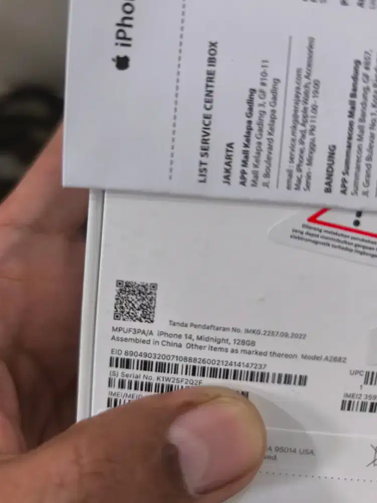 Iphone 14 128 Apple garansi resmi ibox