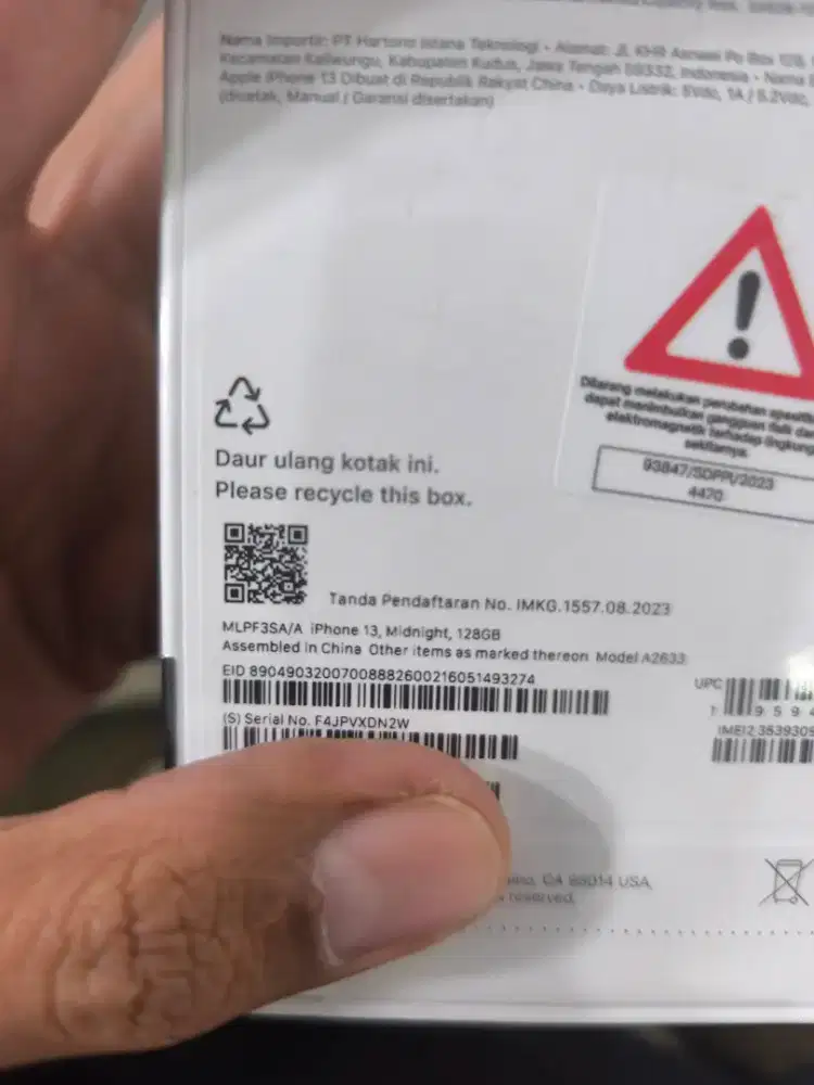 Iphone 13 128 Apple new bnib