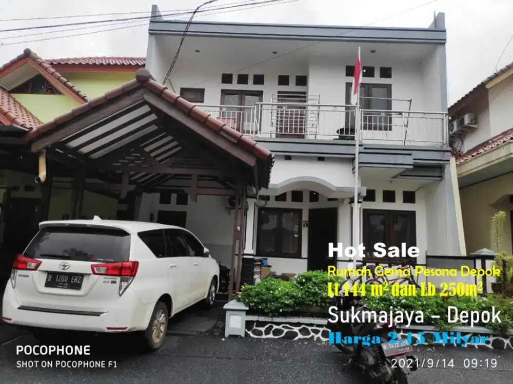 Rumah 2 Lt kawasan elit Gema Pesona Estate Depok