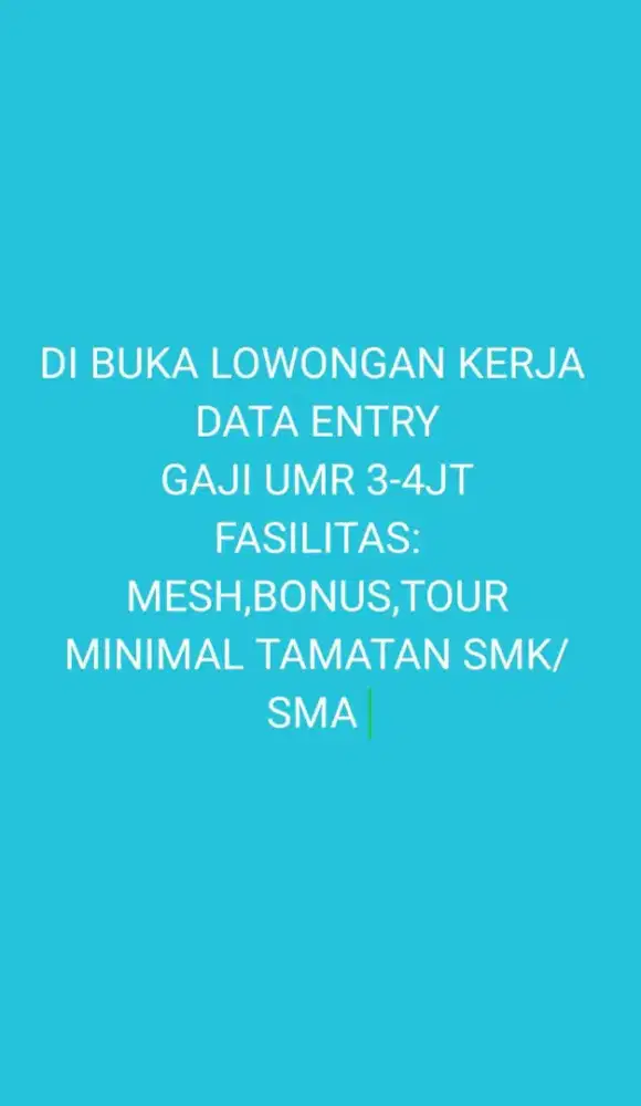 LOWONGAN KERJA MEDAN