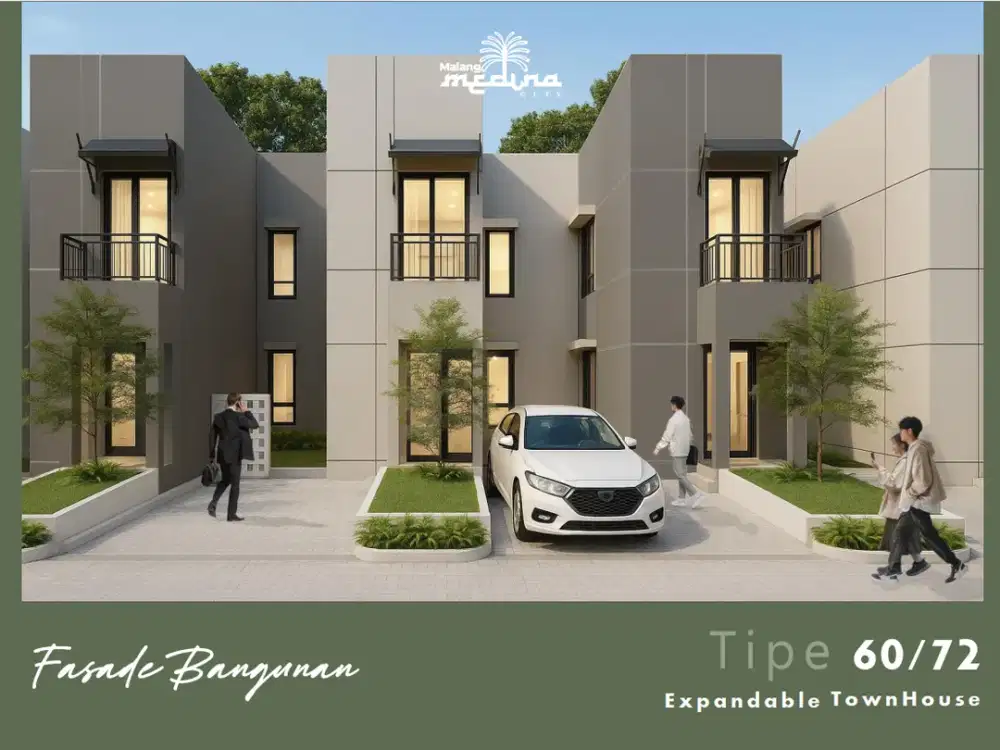 Rumah Syariah Kota Malang Singosari Rumah 2 Lantai TERMURAH 500 Jutaan Type 60-72 3KT 2KM Rumah Eksklusif Islami Desain Modern Minimalis Nyaman Asri