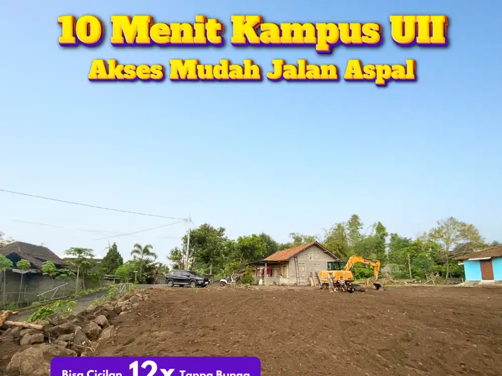 Tanah 1 Jt-an di Jalan Kaliurang Dekat Kampus UII Jogja