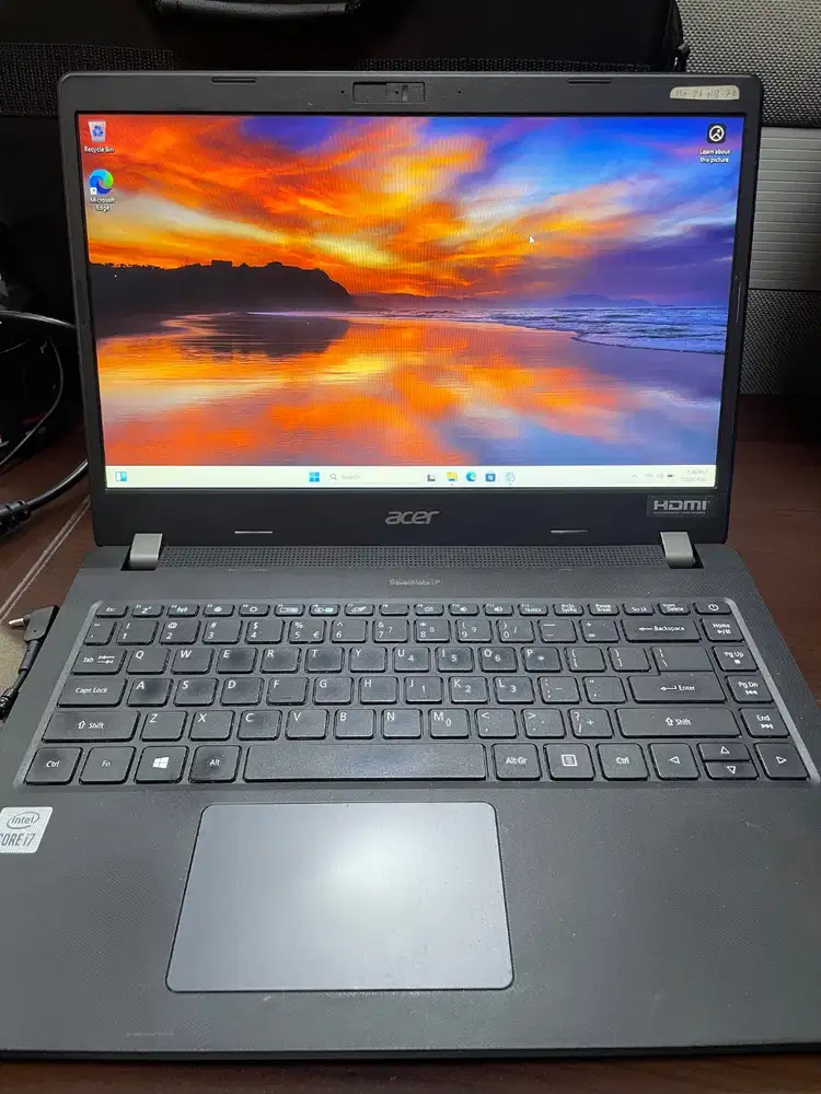 Laptop acer travelmate i7 ram 8gb