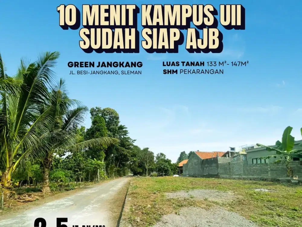 Aman Siap AJB Notaris, Tanah di Sleman Timur Jalan Kaliurang