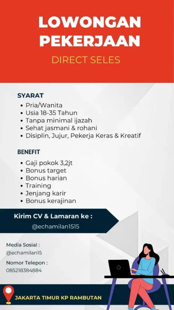 Di butuhkan sales produk makanan ringan