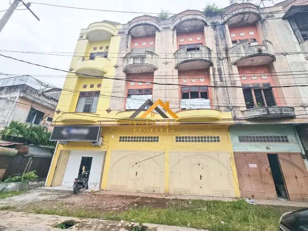 Dijual Ruko Gandeng 2 di Jalan Stasiun Kereta Api Pulau Brayan - Medan