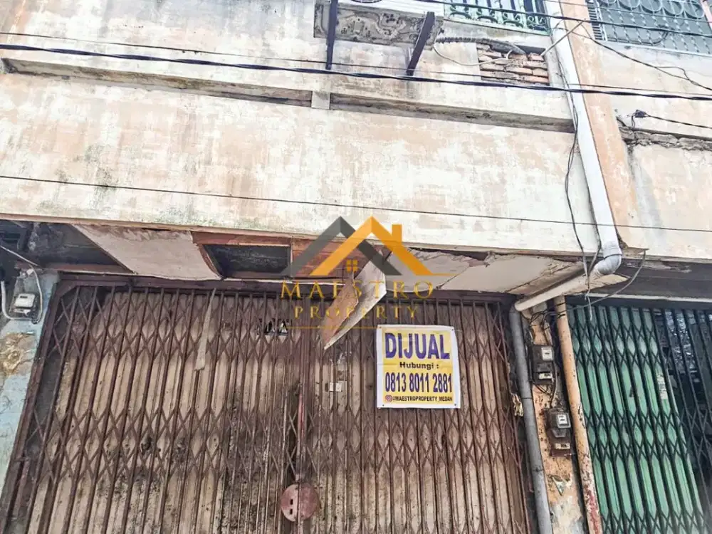 Dijual Ruko 2 Tingkat Kondisi Siap huni di Jalan Sutomo Baru/Jalan Seram