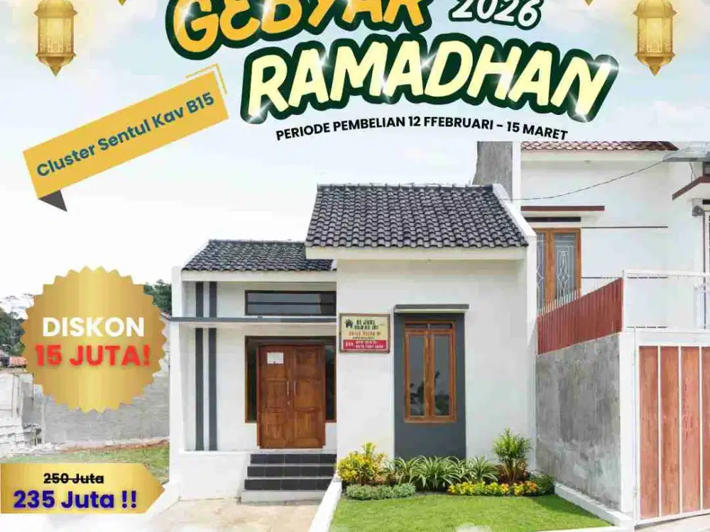 Dijual Cepat  Rumah Siap Huni Bandung Timur Cileunyi Hanya Tersisa Satu Unit