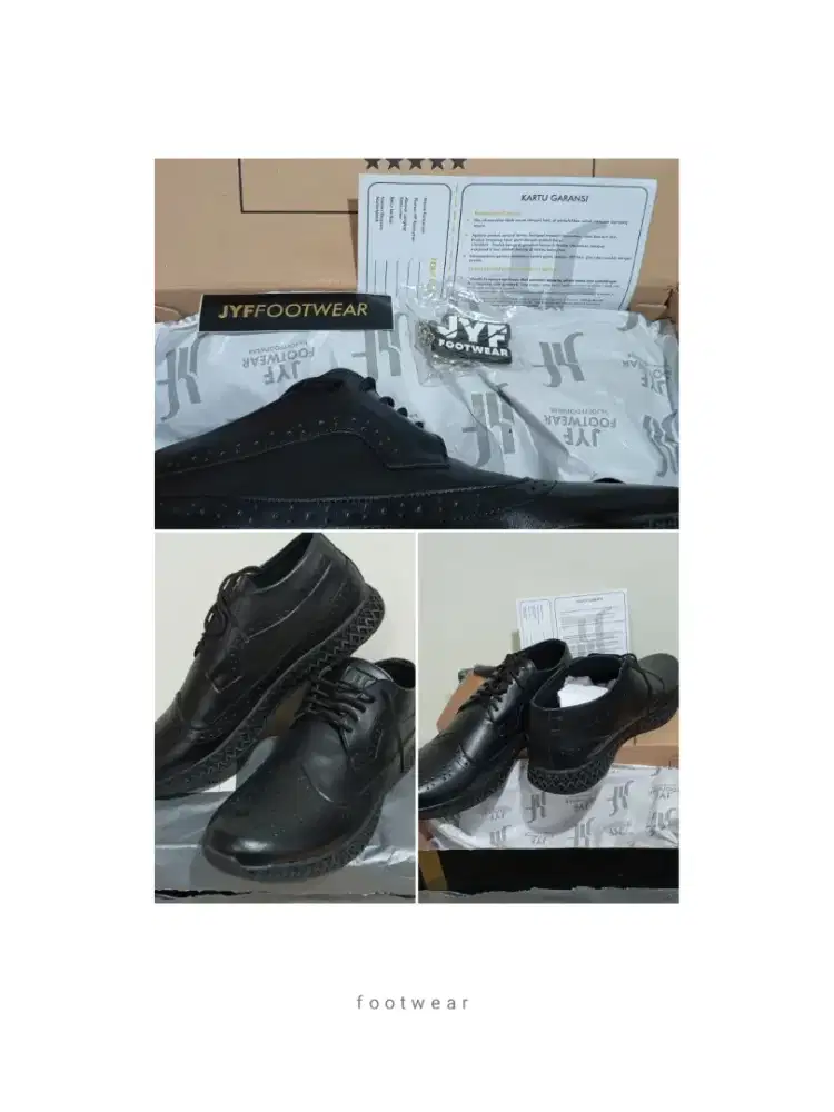 Sepatu Baru JFY Footwear Collection, warna Hitam,, ukuran 43