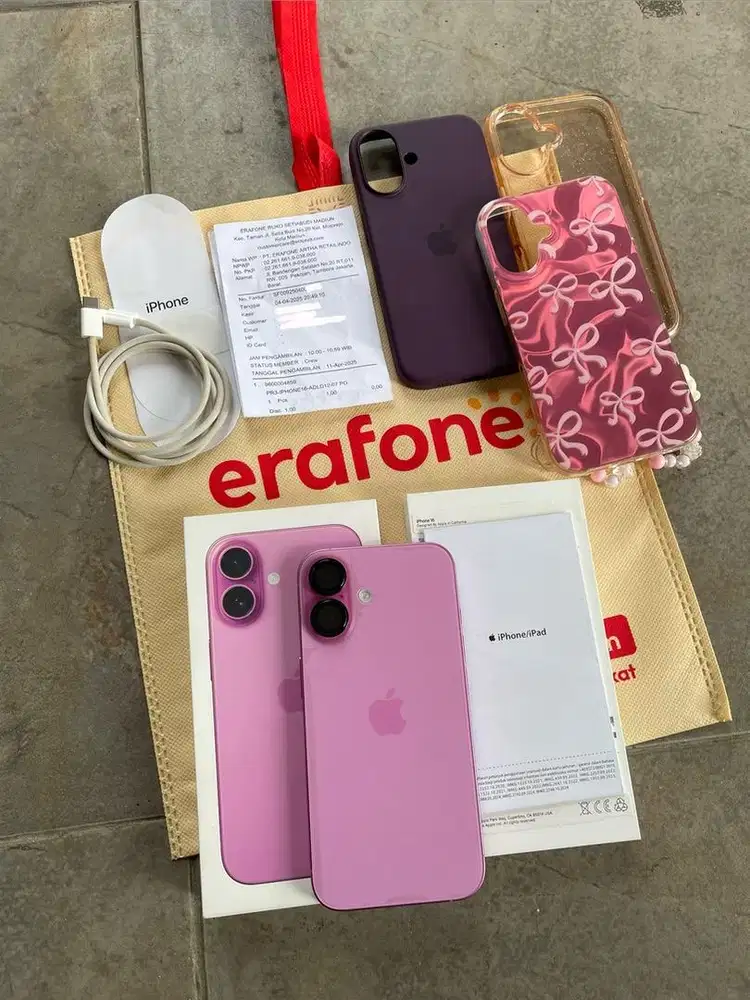 IPhone 16 128gb Pink iBox Resmi Garansi ON Like New