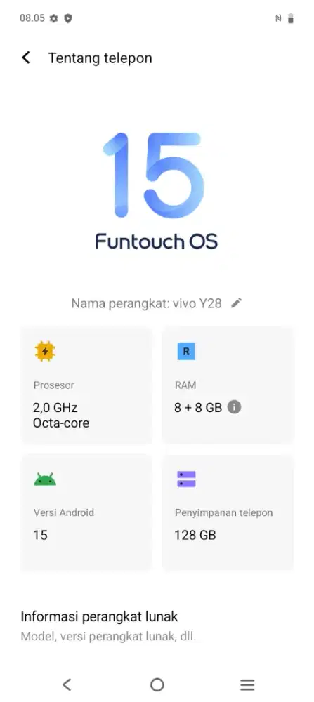 Vivo y28 8/128 lancar Bu batangan aja